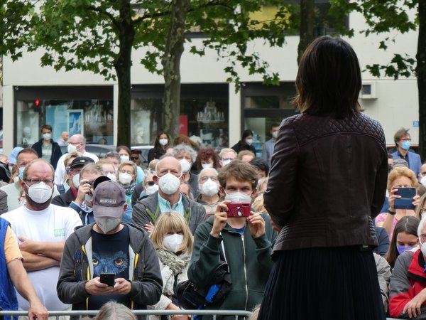Annalena Baerbock in Passau Foto: Dirk Wildt