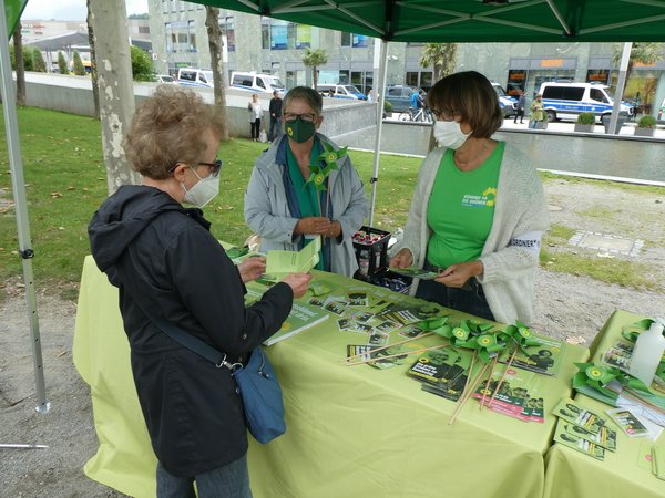 Annalena Baerbock in Passau Foto: Dirk Wildt
