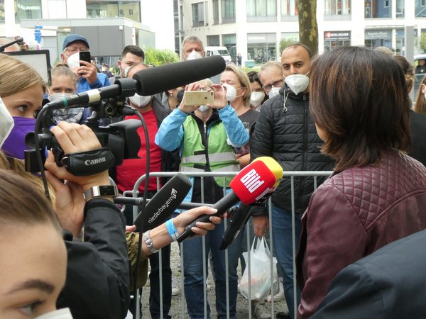 Annalena Baerbock in Passau Foto: Dirk Wildt
