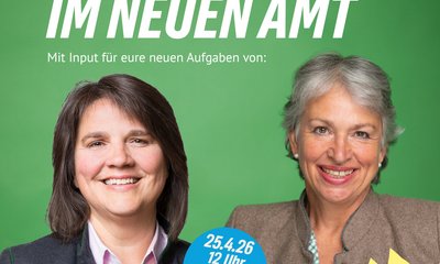 Einladung zur Bezirksversammlung am 25.4.2026 in Perlesreut. Claudia Köhler und Gisela Sengl werden einen Vortrag halten.