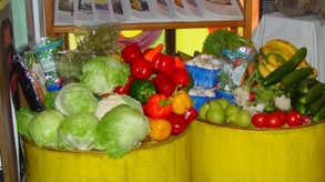 Für Bedürftige gesammelt: Obst und Gemüse aus Mülleimern von Supermärkten. wikipedia, Julian Commonswiki (CC BY-SA 3.0)