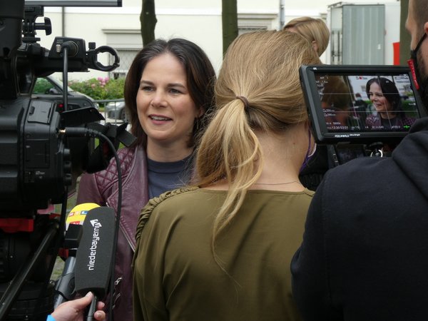 Annalena Baerbock in Passau Foto: Dirk Wildt