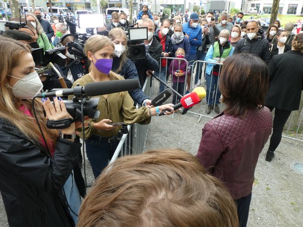 Annalena Baerbock in Passau Foto: Dirk Wildt