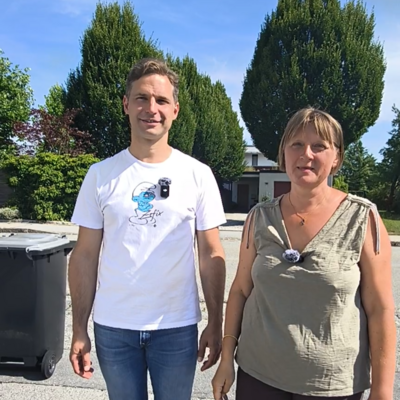 Landtagsabgeordneter Toni Schuberl und Gemeinderätin Alexandra Scharinger 