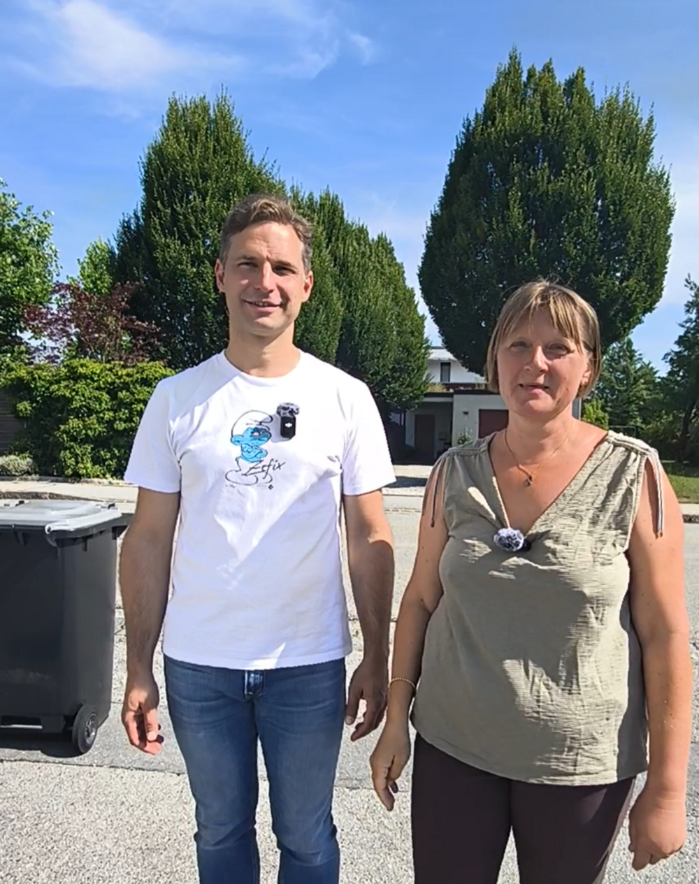 Landtagsabgeordneter Toni Schuberl und Gemeinderätin Alexandra Scharinger 