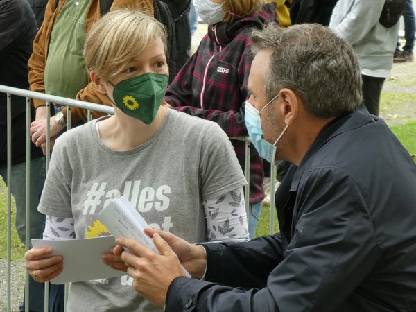 Annalena Baerbock in Passau Foto: Dirk Wildt